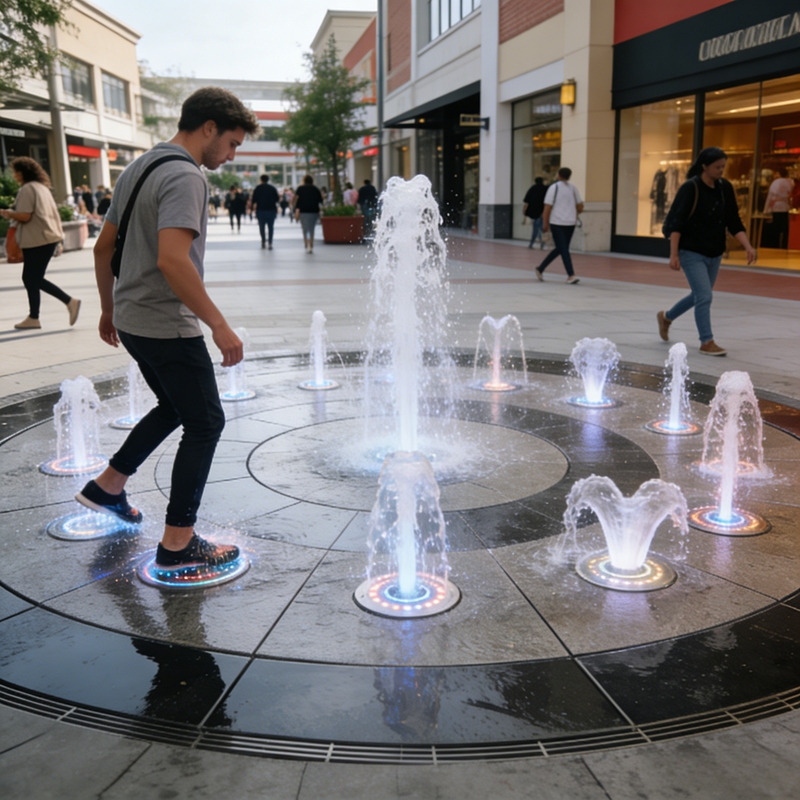 Commercial Interactive Fountain