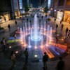 Commercial Interactive Fountain