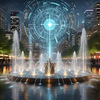 JSL Custom Music Fountain Outdoor Landscape Water Fountain For Park Plaza